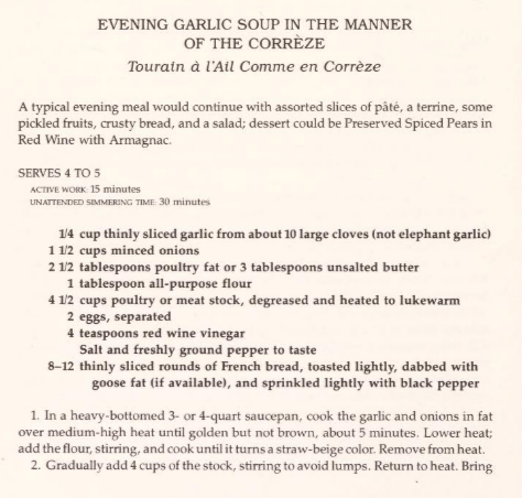 Garlic Soup Recipe 1