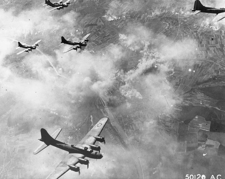 B-17 Bombers over Schweinfurt U.S. Army Air Force (Public Domain)